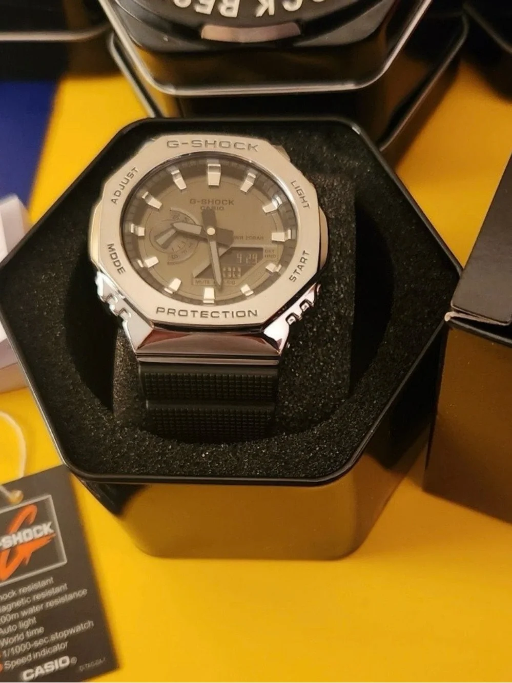 CASIO G-Shock GM-2100-1AJF Gray Silver Digital Chrono Mens Watch